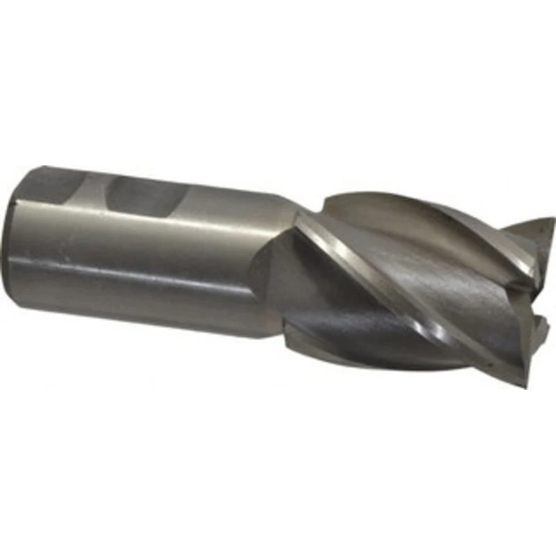 Value Collection 1-1/2, 2 LOC, 1-1/4 Shank Diam, 4-1/2 OAL, 4 Flute, High Speed Steel Square End Mill Single End, Unc...